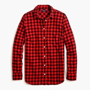 NEW J Crew buffalo check flannel shirt - medium